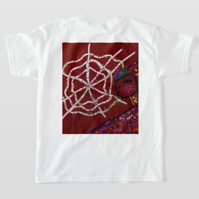 Camiseta Faraó Aranha Feminina (Postura das costas)