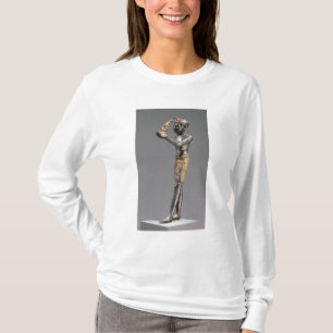 Camiseta Faraó que faz um oferecimento antes da deusa Maat