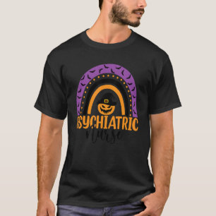 Camiseta Farda de Enfermeira Psiquiátrica Arco-íris para Ha