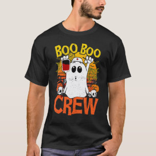 Camiseta Farda de Halloween da Equipe Boo Boo para Enfermei
