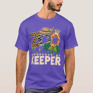 Camiseta Farda de Zelador de Zoológico Festa de Halloween S