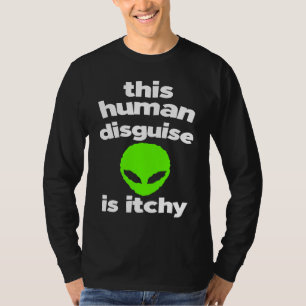 Camiseta Farda Humana Alienígena Alienígena OVNI Alieníge