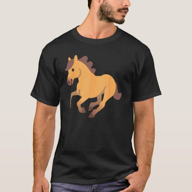 Camiseta Fardamento de cavalo de corrida a galope (Frente)