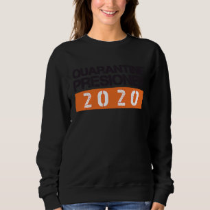Camiseta Fardamento de Preso de Quarentena Cadeia Hallowee