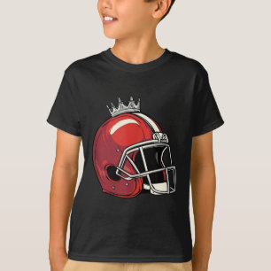 Camiseta Fardamento de Rei da Coroa de Futebol para Meninos