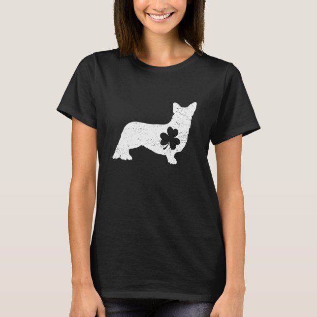 Camiseta Fardo de Corgi Dia de São Patrício (Frente)