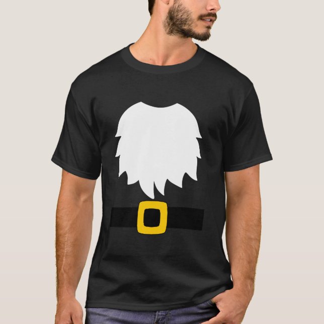 Camiseta Fardo de Gnomo de Jardim Barba Branca e Cinto com  (Frente)