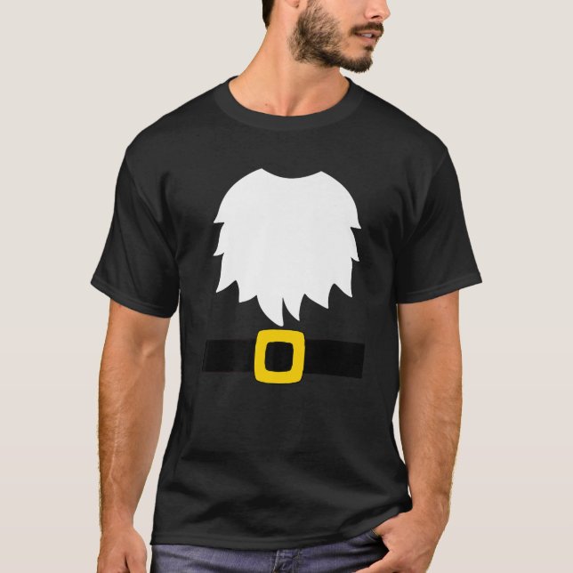 Camiseta Fardo de Gnomo de Jardim Barba Branca e Cinto com  (Frente)
