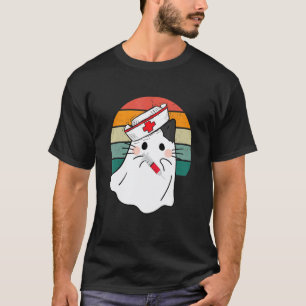 Camiseta Fardo de Halloween Enfermagem Espiritual Boo Enfer