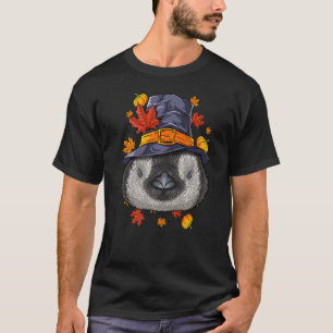 Camiseta Fardo de Pinguim Peregrino do Dia de Ação de Graça