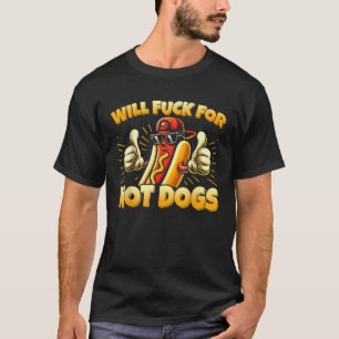 Camiseta Farei Para Cachorros Quentes Dizendo Engraçadament