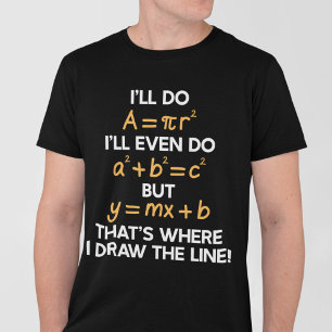 Camiseta Farei trocadilhos de matemática engraçados para es