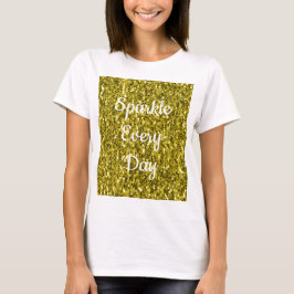 Camiseta Farelo amarelo escuro com brilho brilhante todos o