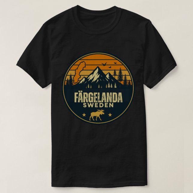 Camiseta Färgelanda, Suécia Sverige (Frente do Design)