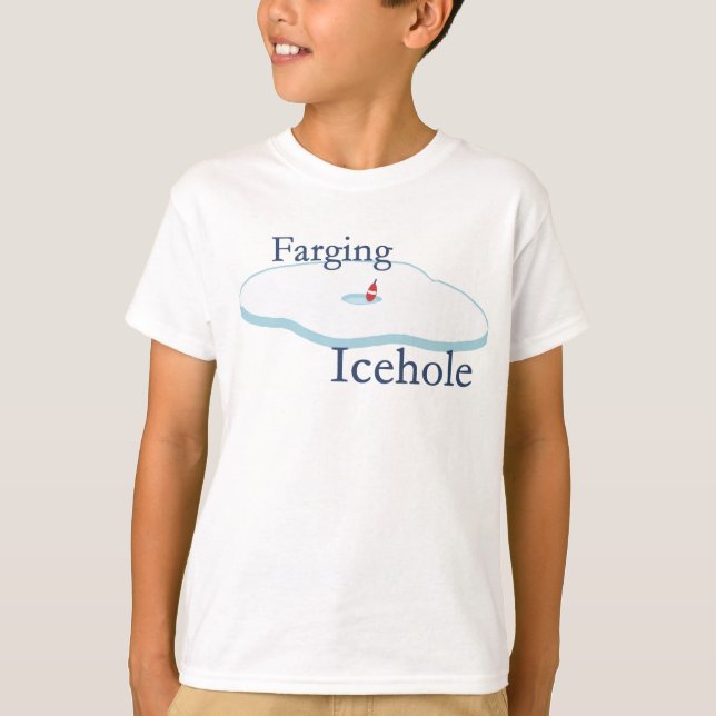 Camiseta Farging Icehole (miúdo) (Frente)