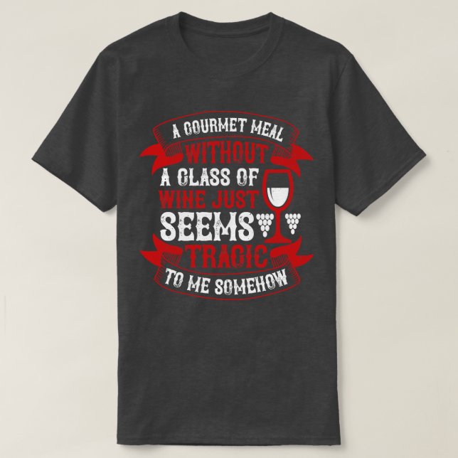 Camiseta Farinha De Gourmet Sem Vinho (Frente do Design)