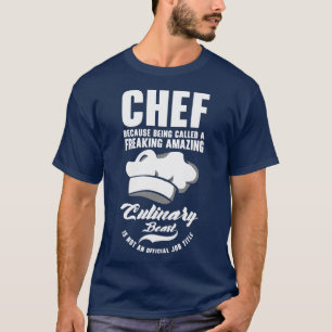 Camiseta Farinhas-Cozinhar-de-Arte-Culinária de Chef