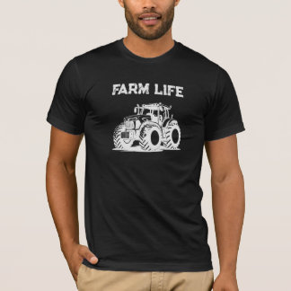 Camiseta Farm Life Tractor Shirt Rural Farm Life Dark Tee