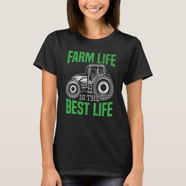 Camiseta Farm Tractor Farming Life Agriculture Farmer  1 (Frente)