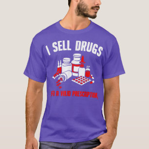 Camiseta Farmacêutica Engraçada Design Homens Farmácia Mulh