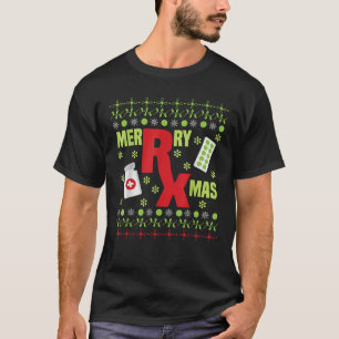 Camiseta Farmacêutica Farmacêutica de Natal Engraçada