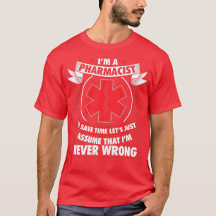 Camiseta Farmacêutica Farmacêutica Profissão Farmacêutica F