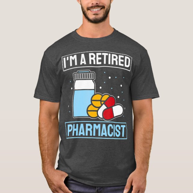 Camiseta Farmacêutica farnacista aposentada Medicina (Frente)