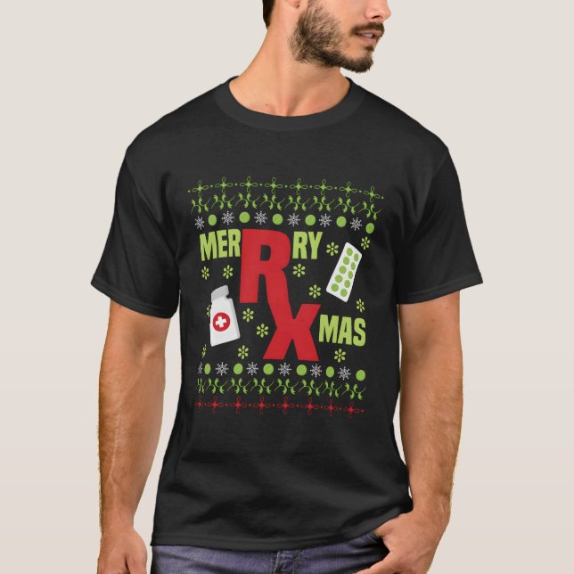 Camiseta Farmacêutica Ugly Pharmacy Tech (Frente)
