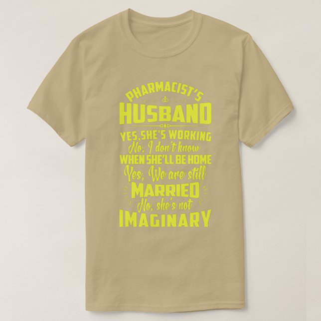 Camiseta Farmacêutico27s Marido (Frente do Design)