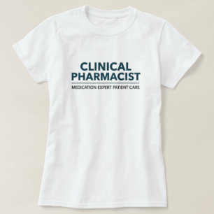 Camiseta Farmacêutico Clínico Cuidados com Medicamentos ao