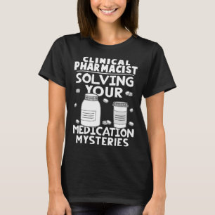 Camiseta Farmacêutico Clínico Solucionando o seu Myster Med