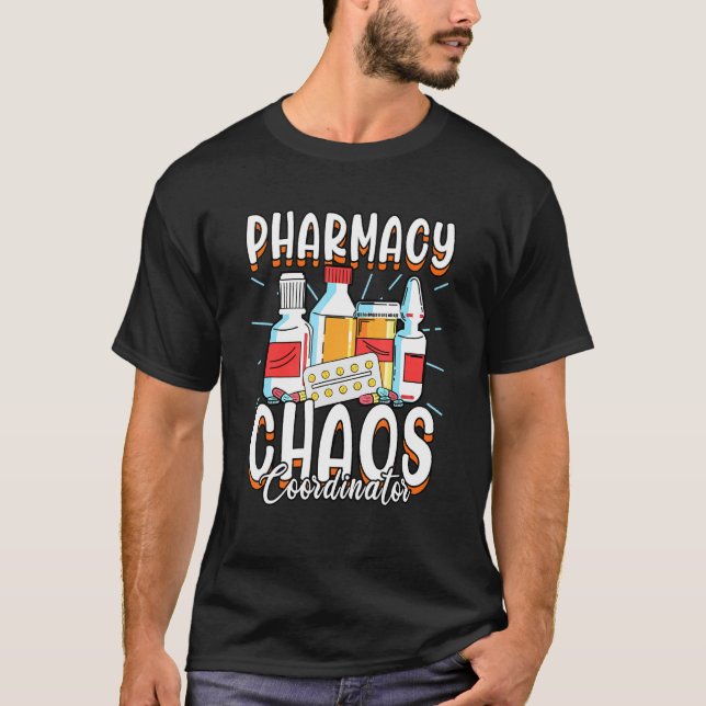 Camiseta Farmacêutico Coordenador de Caos de Farmácia Rph (Frente)