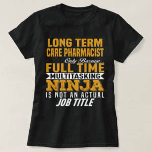 Camiseta Farmacêutico de Cuidados de Longo Prazo