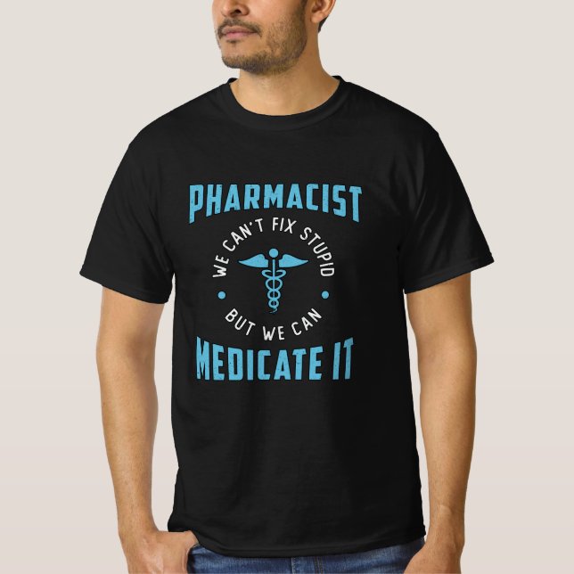 Camiseta Farmacêutico de Farmácia Medicina Tecnologia (Frente)