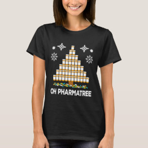 Camiseta Farmacêutico de Medicamento de Árvore de Natal
