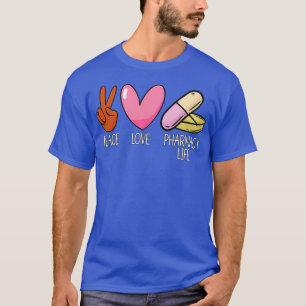 Camiseta Farmacêutico de Medicina da Peace Love