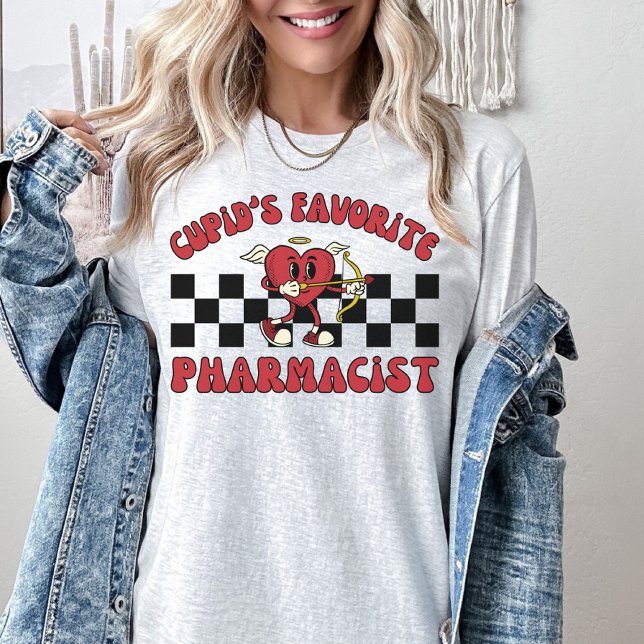 Camiseta Farmacêutico do dia de os namorados, Farmacêutica  (Criador carregado)
