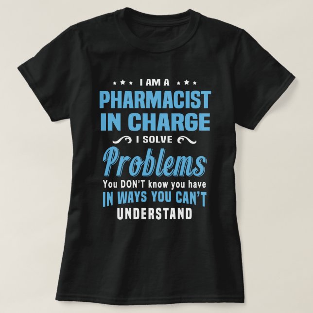 Camiseta Farmacêutico encarregado (Frente do Design)