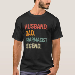 Camiseta Farmacêutico Engraçado Farmacêutico Marido Pai Leg