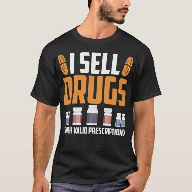 Camiseta Farmacêutico Engraçado Técnico de Farmácia (Frente)