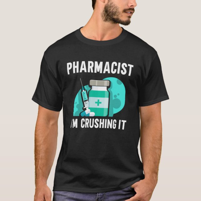 Camiseta Farmacêutico Estou Esmagando Farmácia Cargo Apotec (Frente)