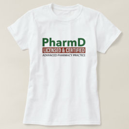 Camiseta Farmacêutico Licenciado e Certificado