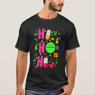 Camiseta Farmacêutico Natal Ho Ho Ho Pharmacy Technician