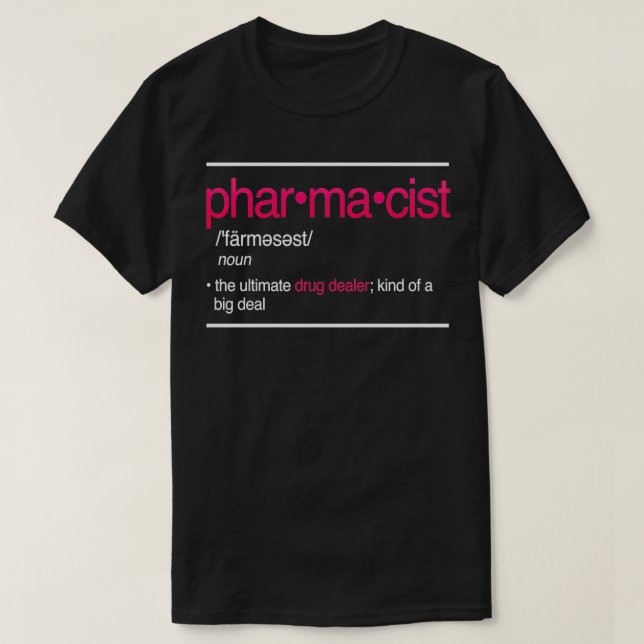 Camiseta Farmacêutico O Farmacêutico Futuro Vendedor De Med (Frente do Design)