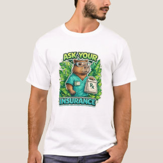 Camiseta Farmacêutico: pergunte ao seu seguro