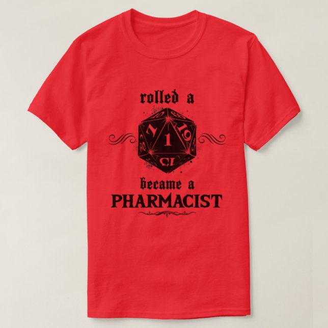 Camiseta Farmacêutico Roll Sem Sorte (Frente do Design)