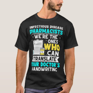 Camiseta Farmacêuticos Farmacêuticos Médicos Handwrite in