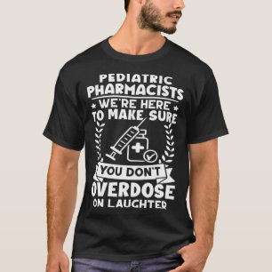Camiseta Farmacêuticos Pediátricos Não Sobredosam no Raio