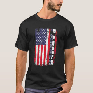 Camiseta Farmácia Americana Fazendeiros Patrióticos Agric