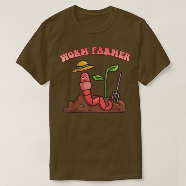 Camiseta Farmácia de Fazenda de verme Citação Sarcástica (Frente do Design)